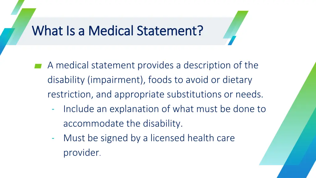 what is a medical statement what is a medical