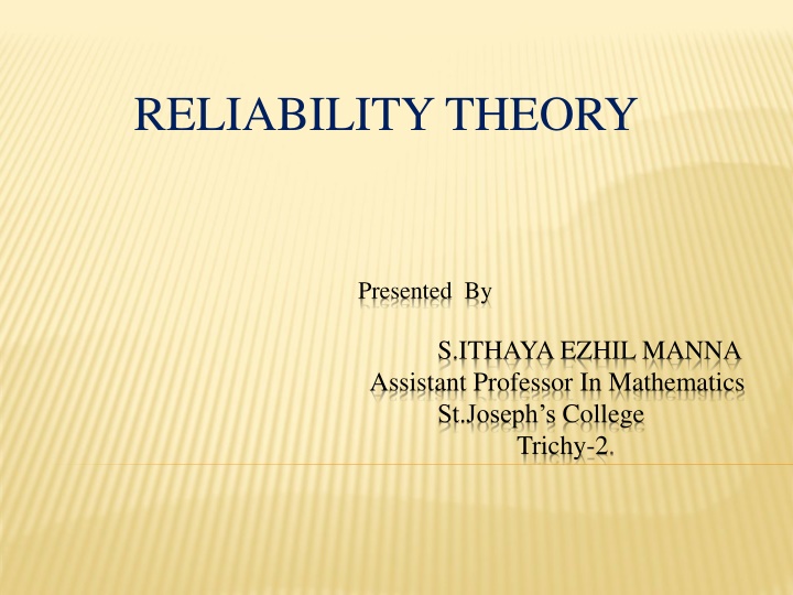 reliability theory