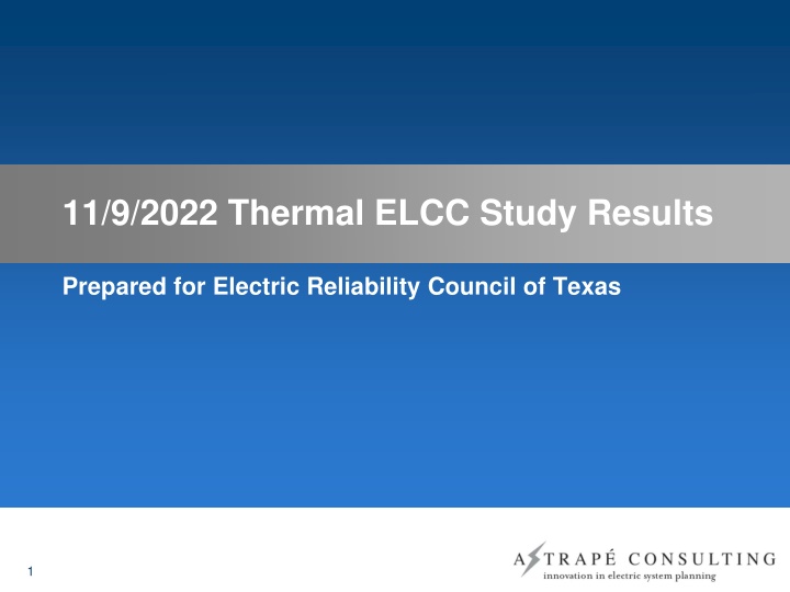 11 9 2022 thermal elcc study results