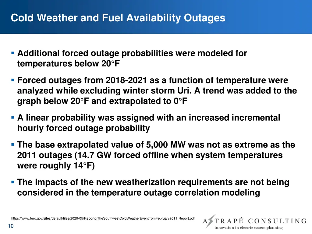 cold weather and fuel availability outages