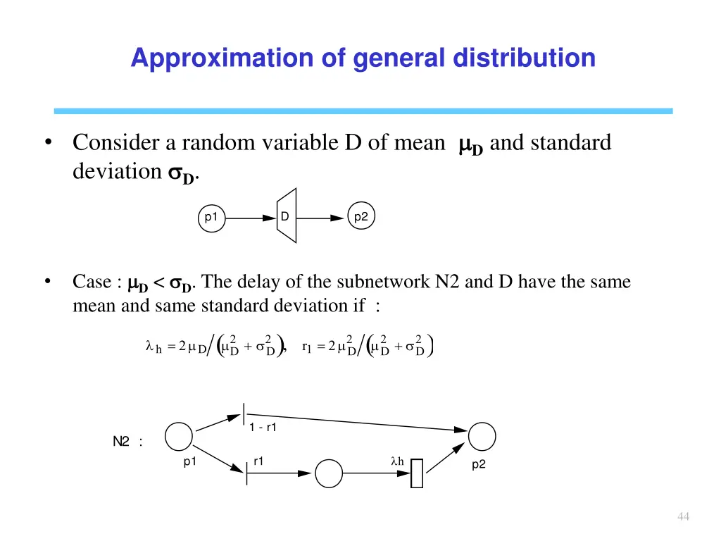 approximation of general distribution 1