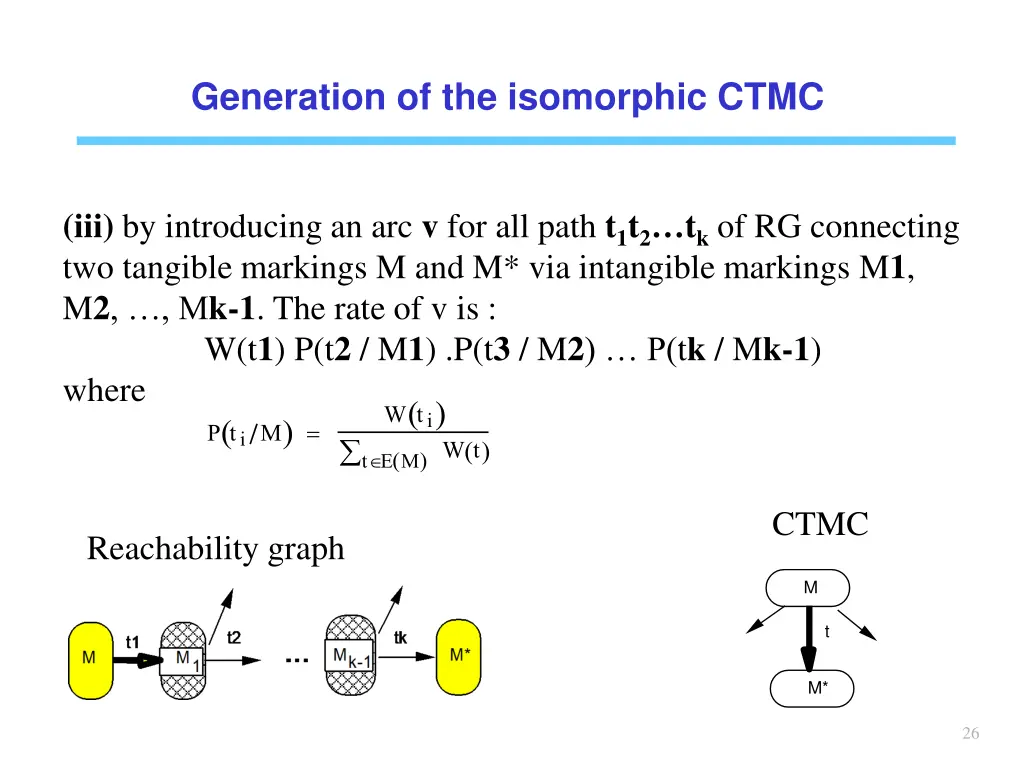 generation of the isomorphic ctmc 2