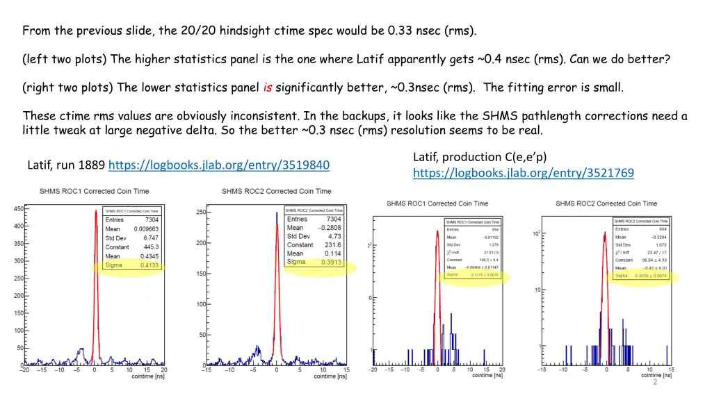 from the previous slide the 20 20 hindsight ctime