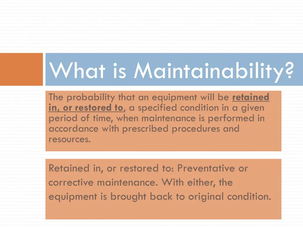 what is maintainability 3