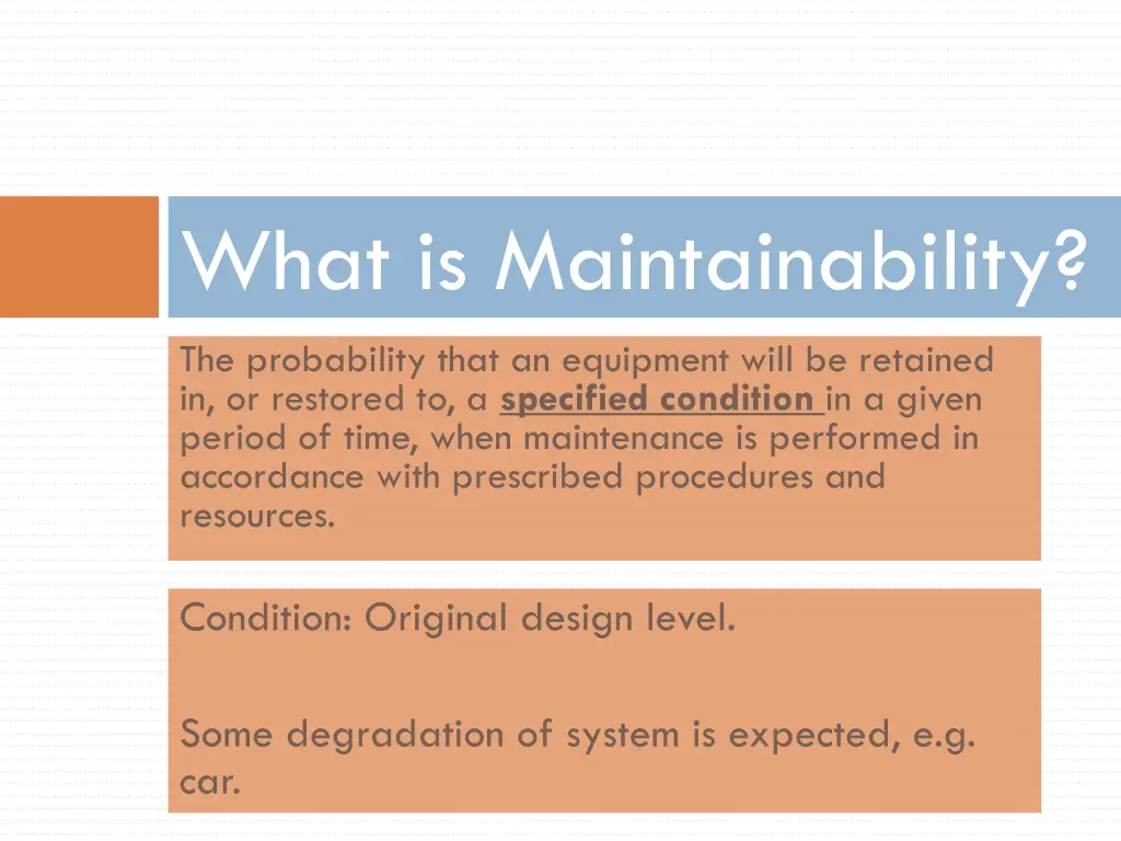 what is maintainability 4