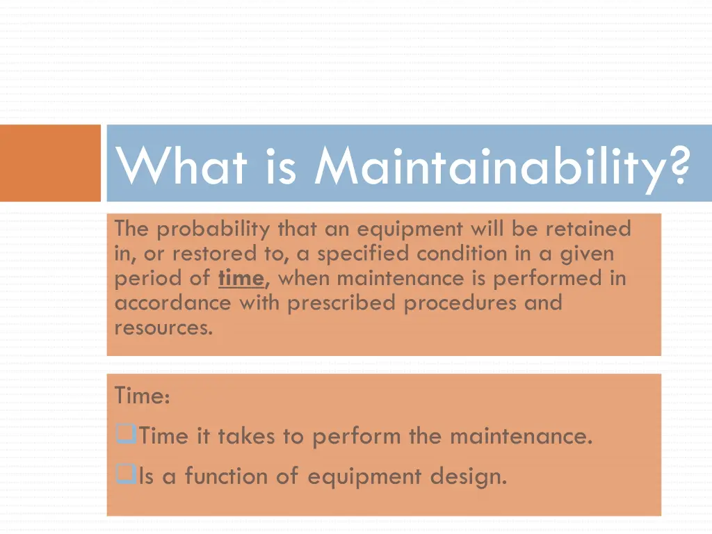 what is maintainability 5