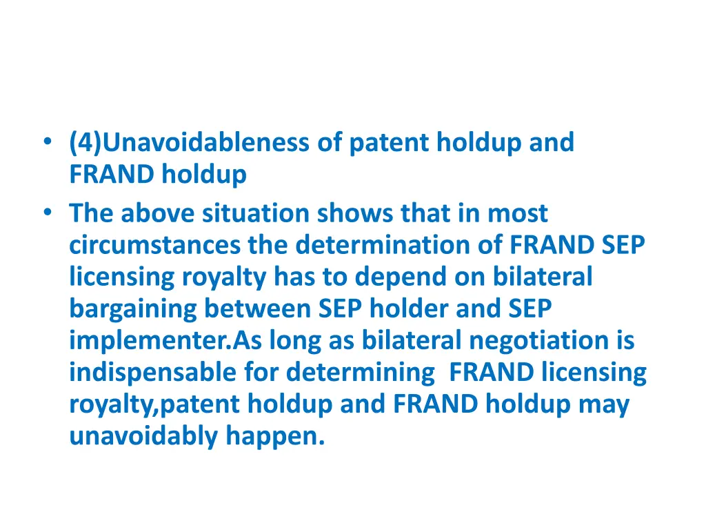 4 unavoidableness of patent holdup and frand