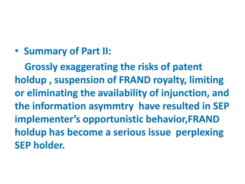 summary of part ii grossly exaggerating the risks