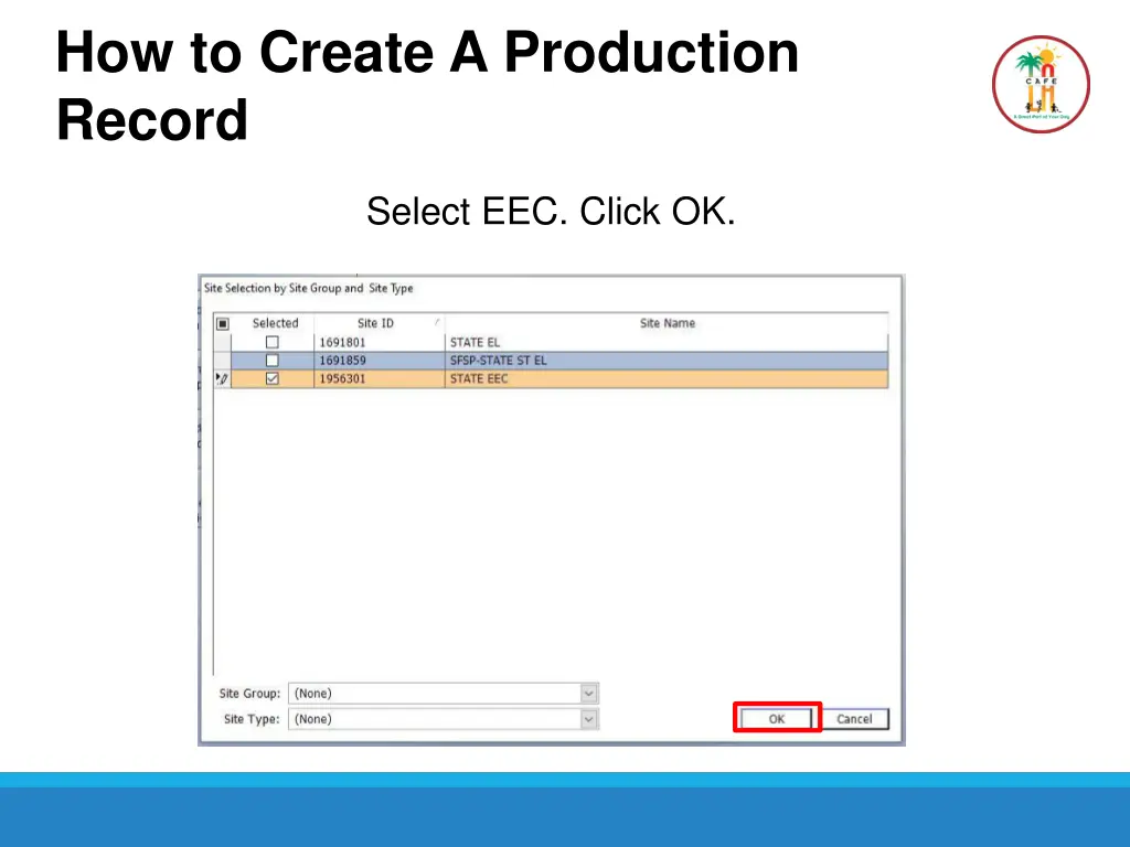 how to create a production record 2