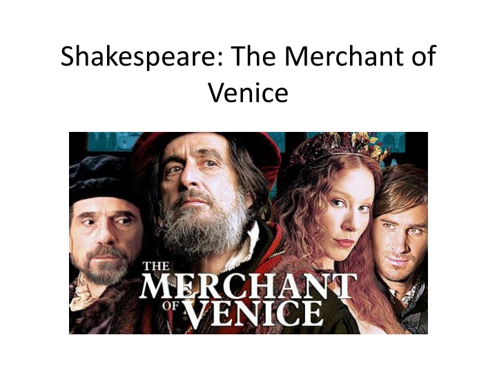 shakespeare the merchant of venice