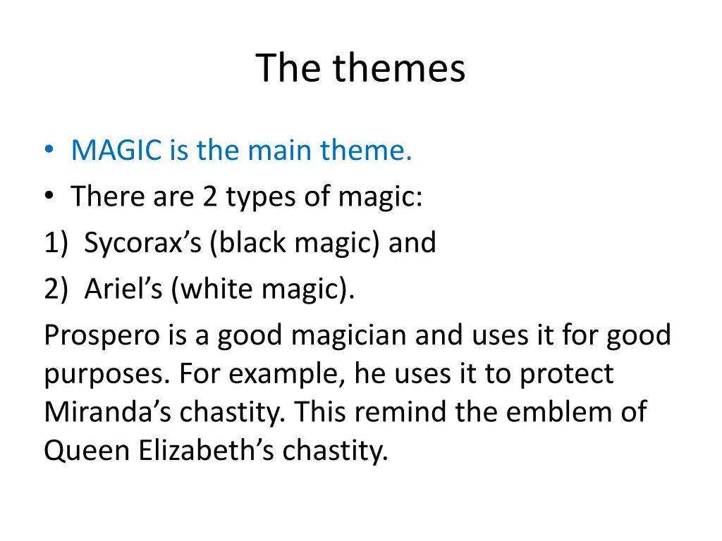 the themes