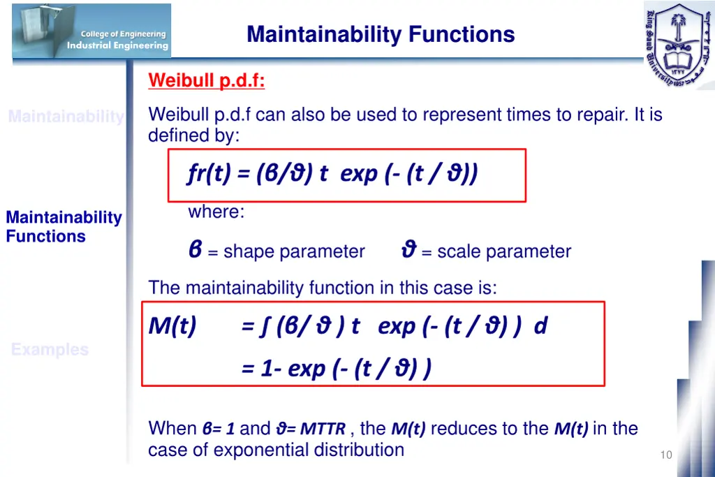 maintainability functions 2