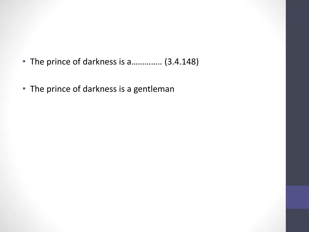 the prince of darkness is a 3 4 148