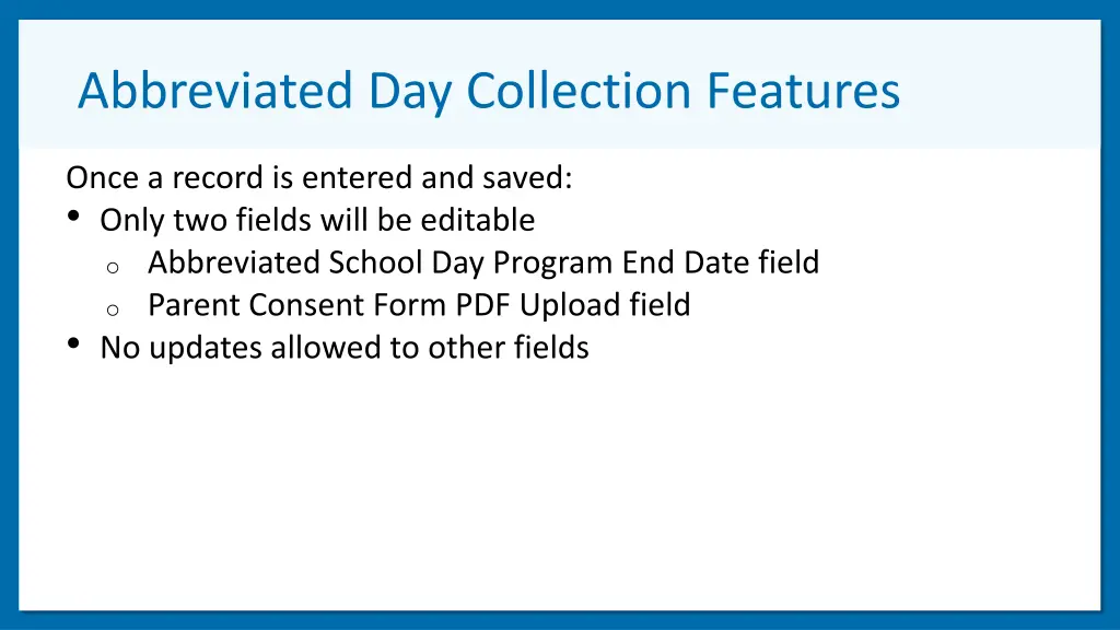 abbreviated day collection features 1