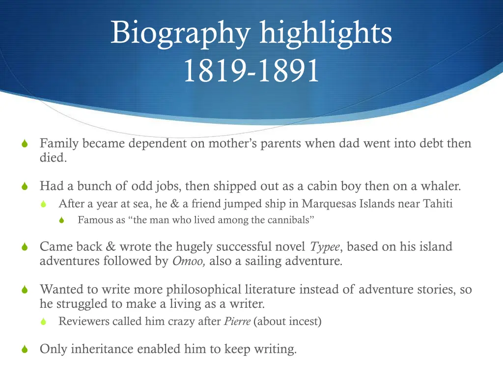 biography highlights 1819 1891