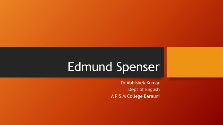 edmund spenser