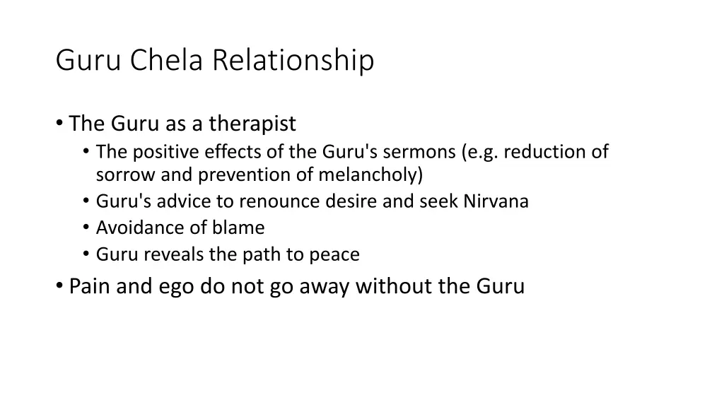 guru chela relationship