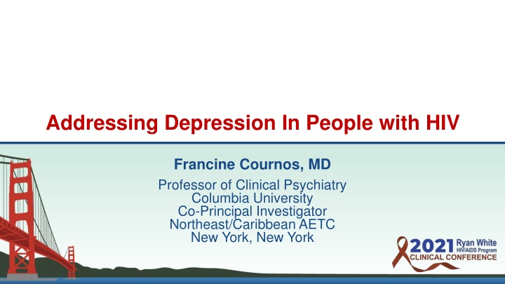 addressing depression in people with hiv
