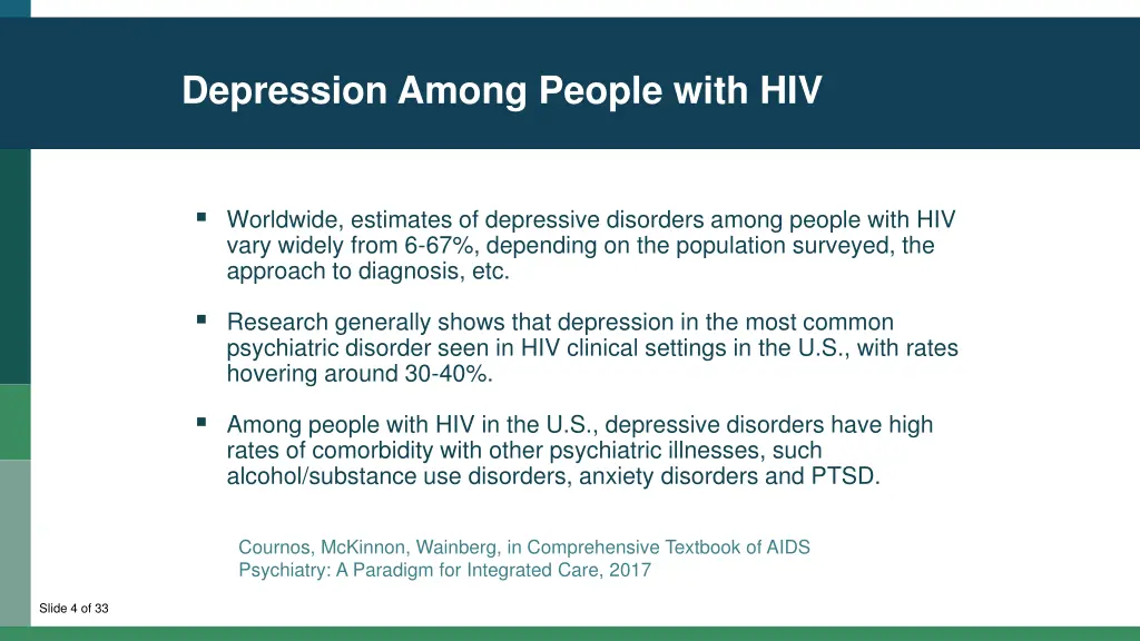 depression among people with hiv