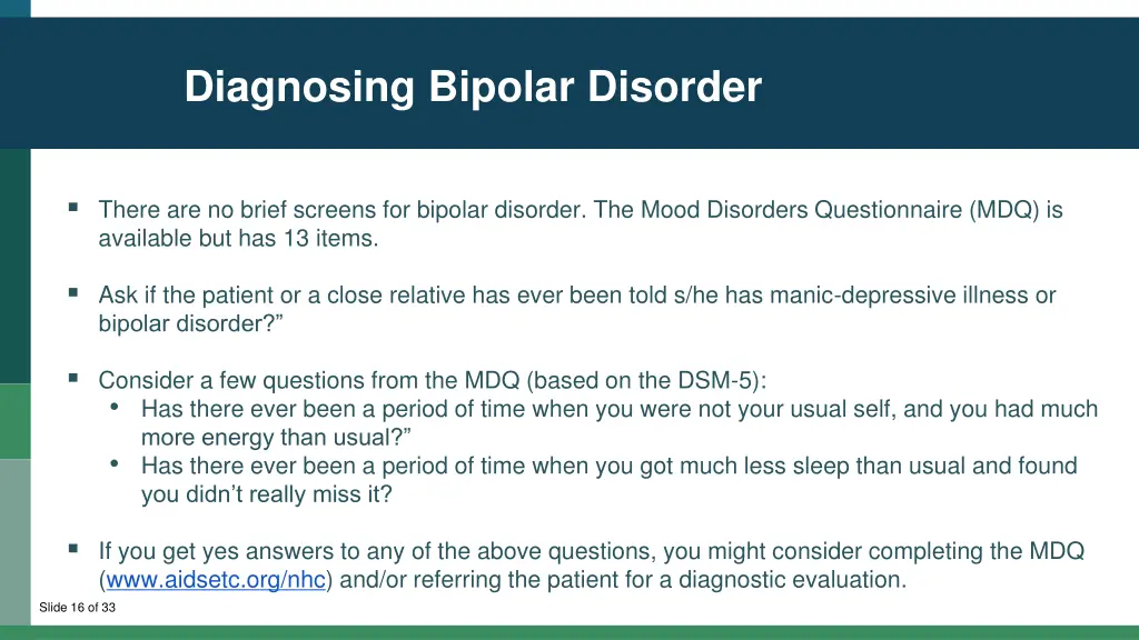 diagnosing bipolar disorder