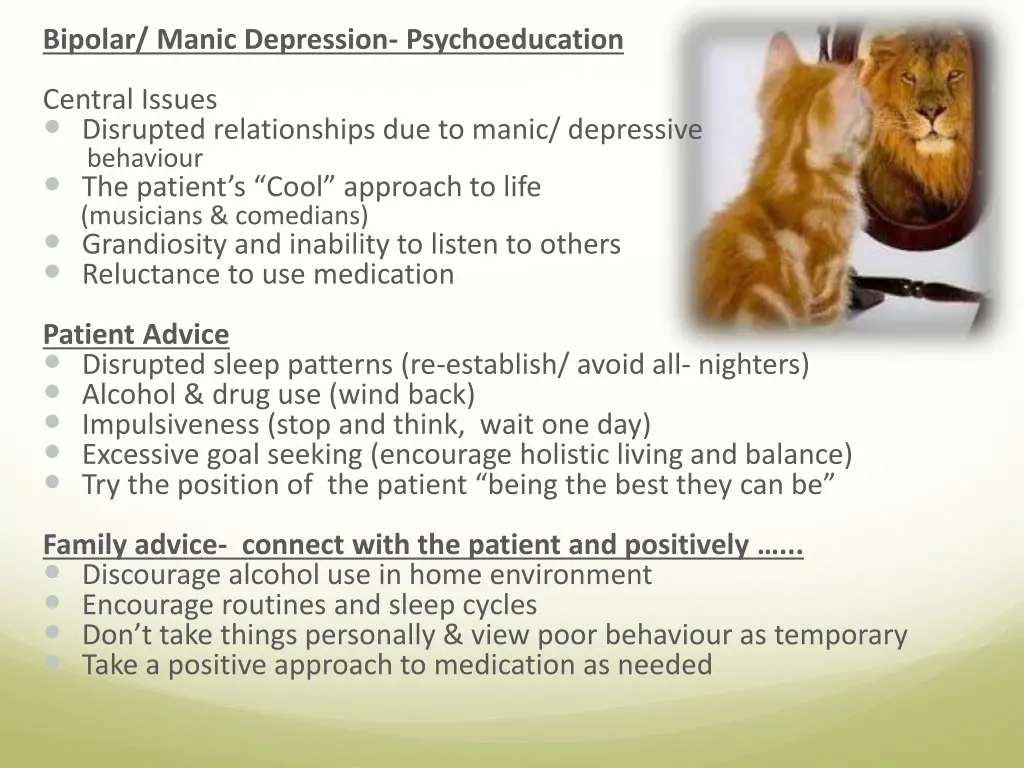 bipolar manic depression psychoeducation