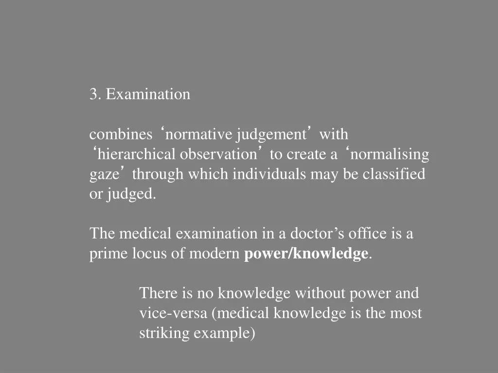 3 examination