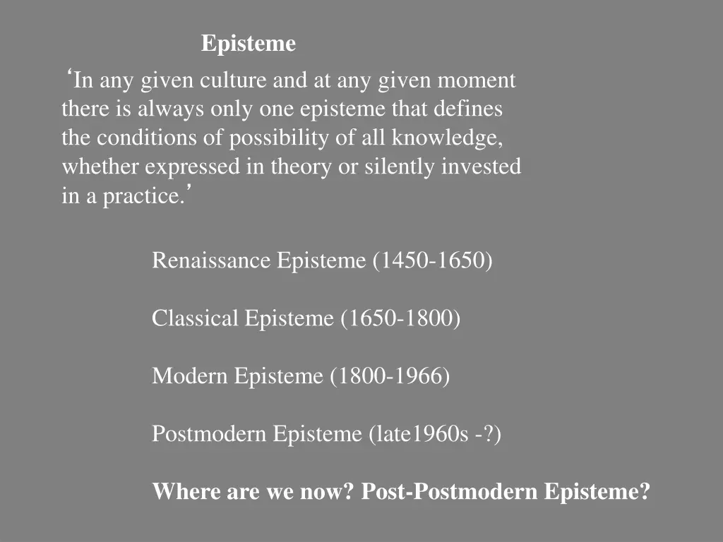 episteme