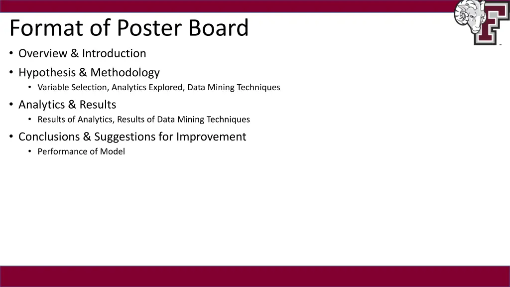 format of poster board overview introduction