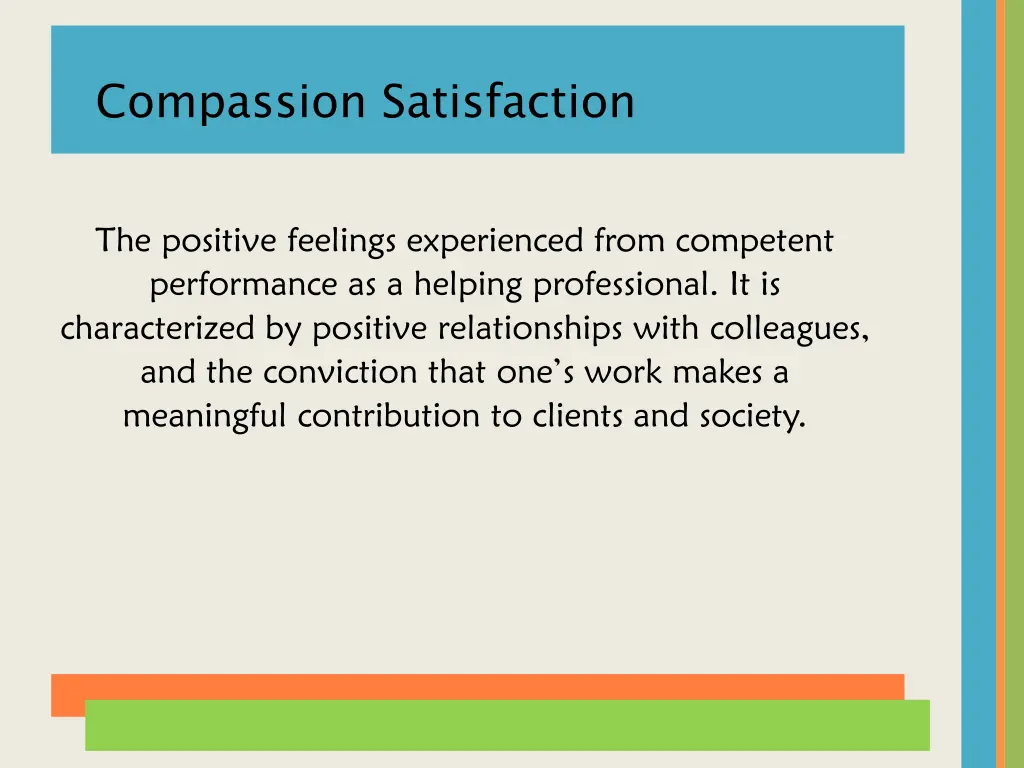 compassion satisfaction