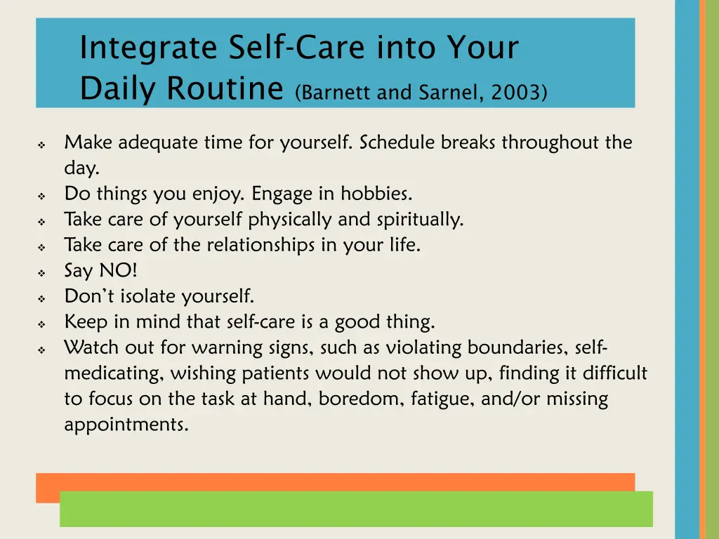 integrate self care into your daily routine