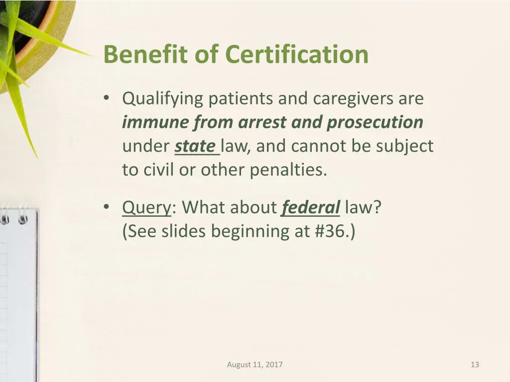 benefit of certification