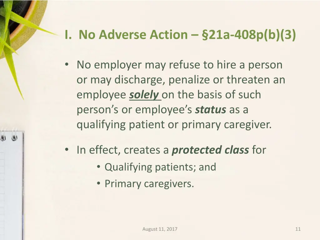 i no adverse action 21a 408p b 3