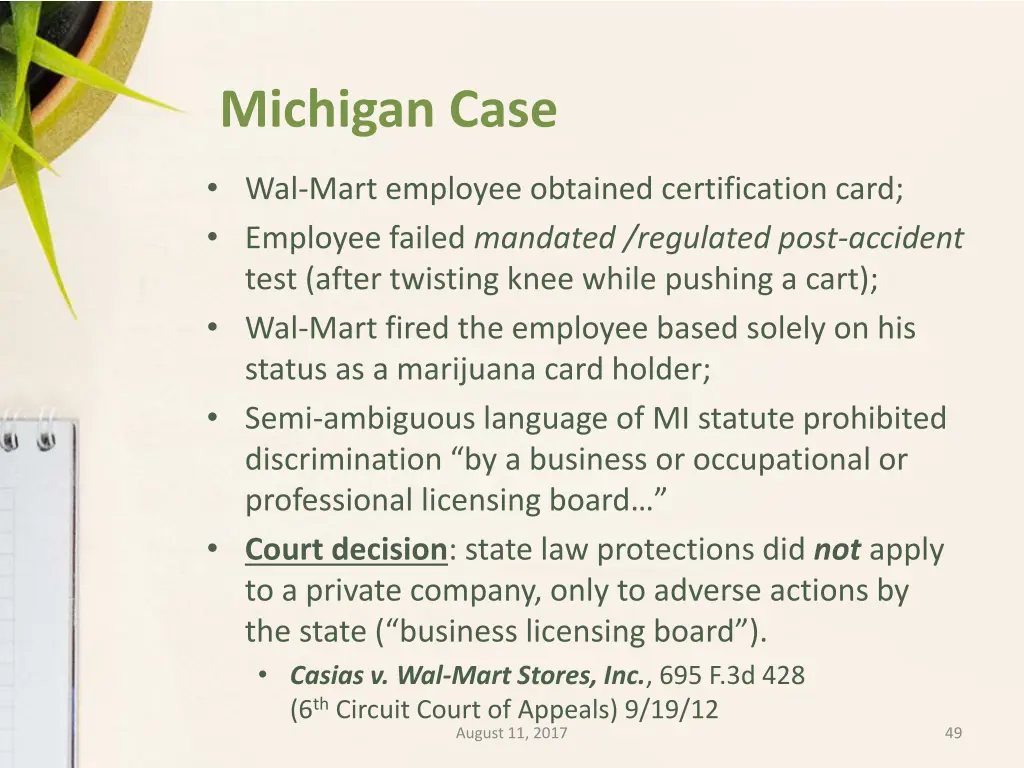 michigan case