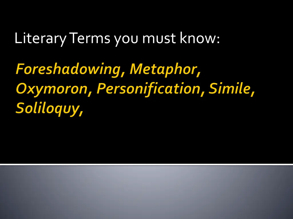 literary terms you must know 6