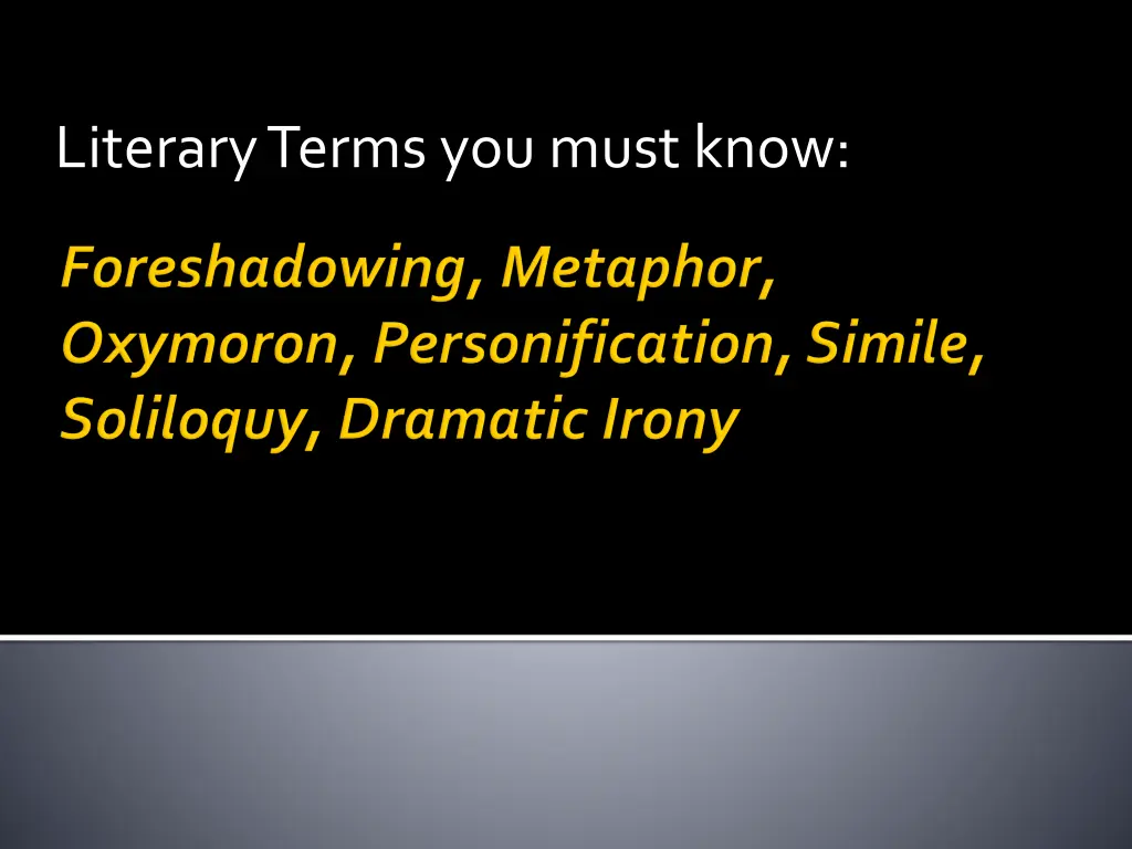 literary terms you must know 7