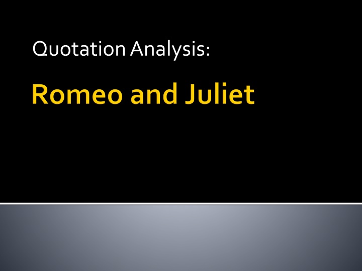 quotation analysis