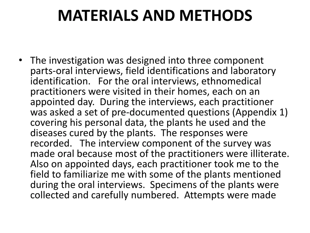 materials and methods