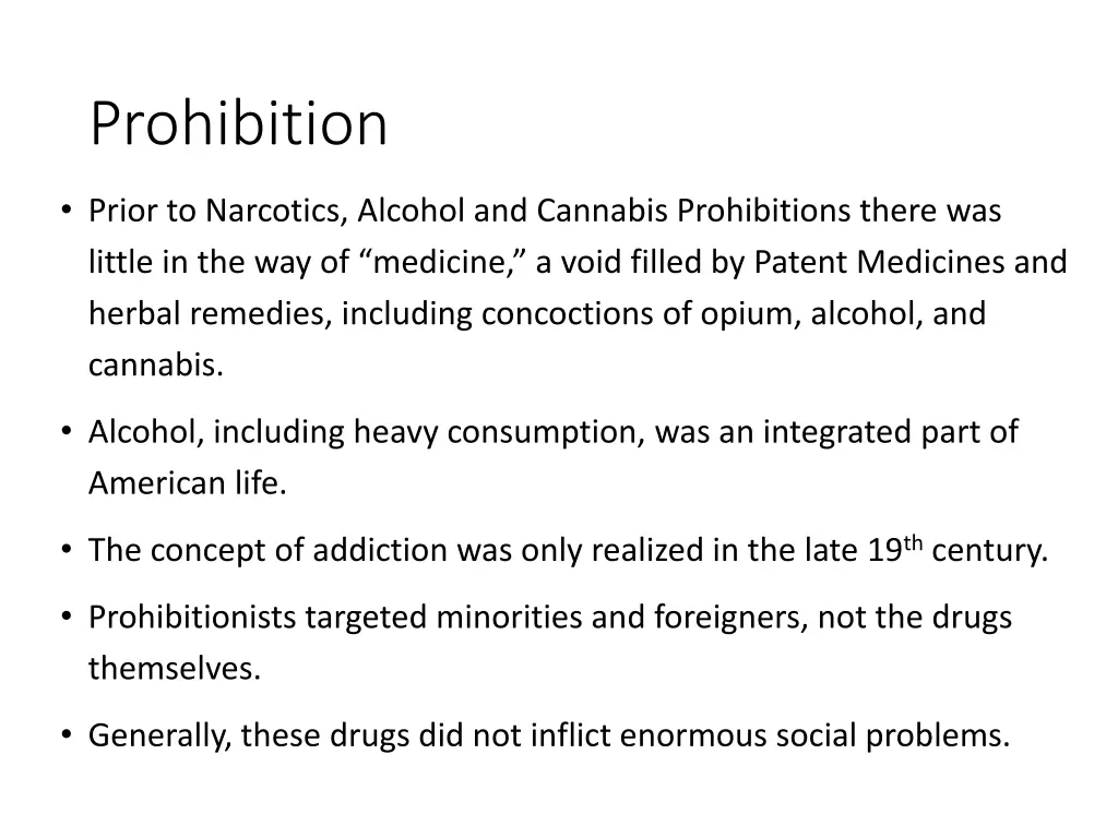 prohibition