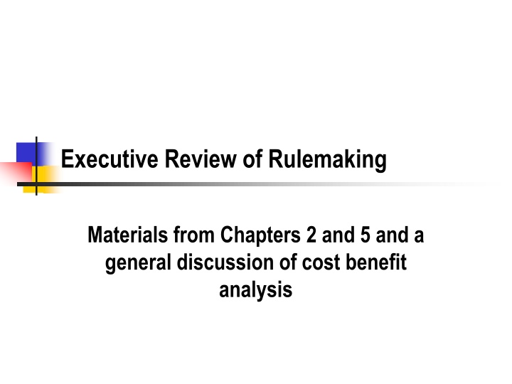 executive review of rulemaking