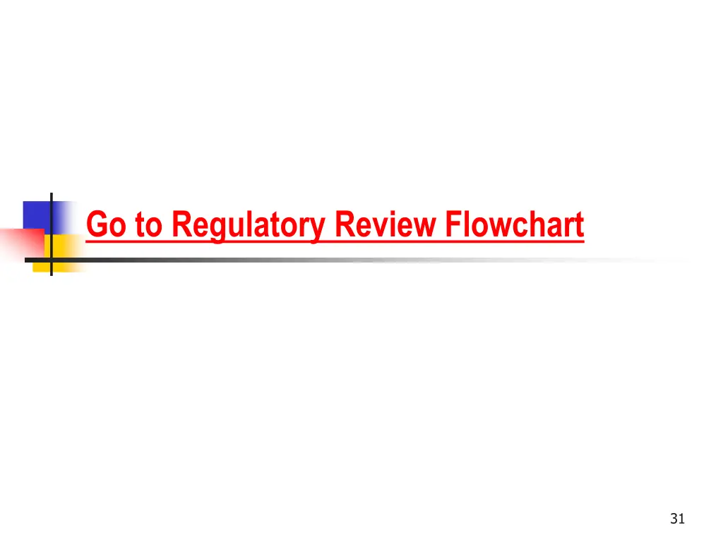 go to regulatory review flowchart