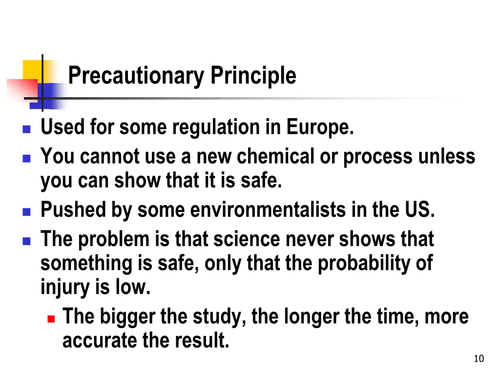 precautionary principle