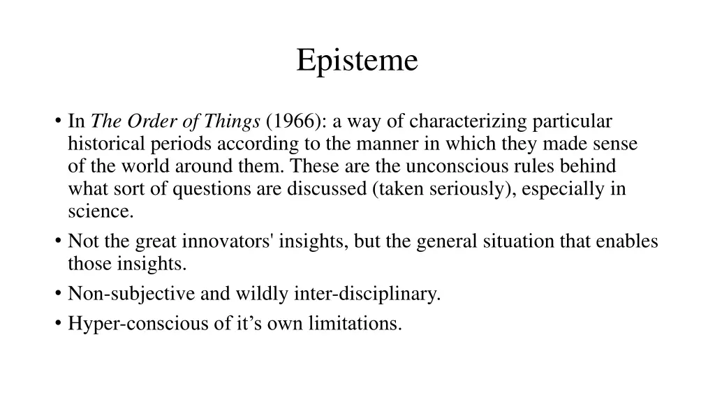 episteme