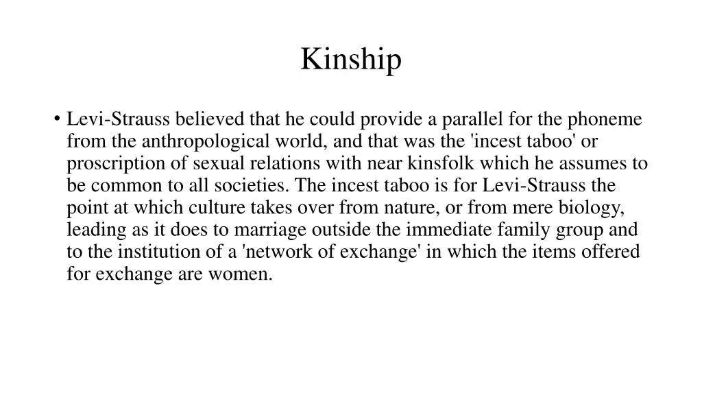 kinship