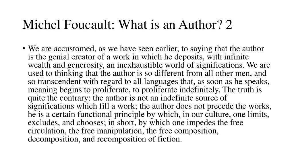 michel foucault what is an author 2