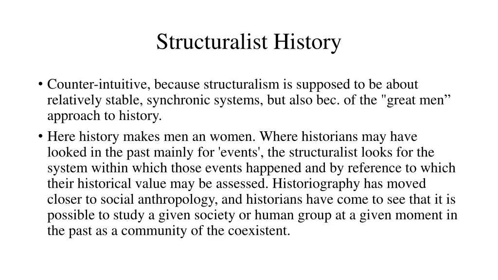 structuralist history