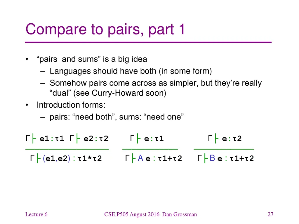 compare to pairs part 1