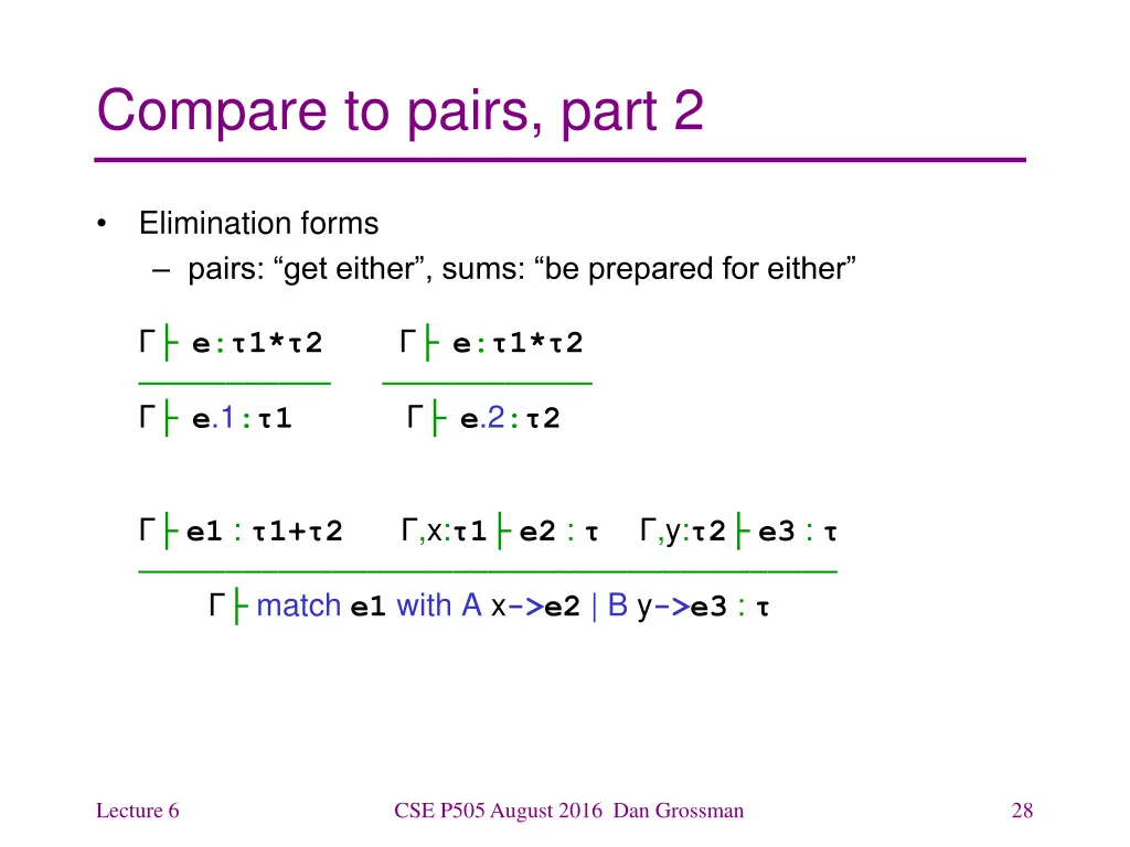 compare to pairs part 2