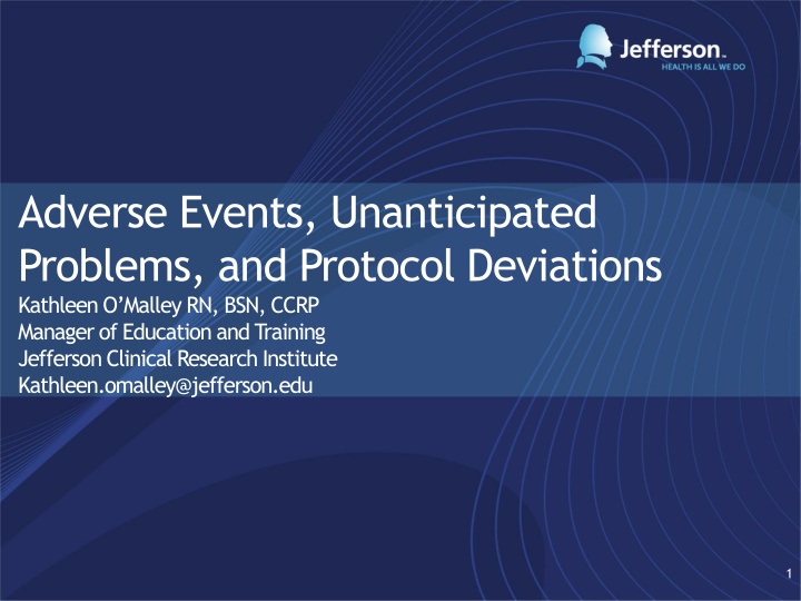 adverse events unanticipated problems