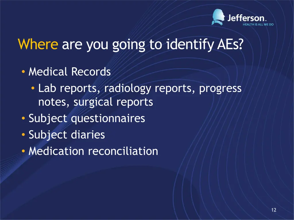 where are you going to identify aes