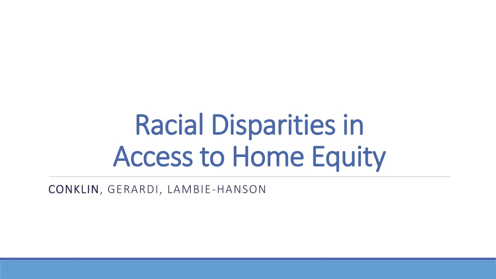 racial disparities in racial disparities